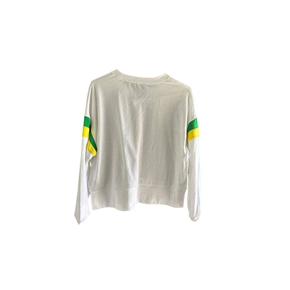 Captivating NCAA Sweatshirt Oregon Ducks Terry Crew Neck White Size Small - Picture 8 of 10